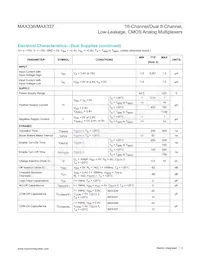 MAX337CWI+T Datasheet Page 3