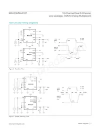 MAX337CWI+T Datasheet Page 7