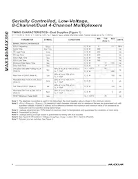 MAX349CWN+T Datasheet Page 4