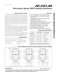 MAX352ESE+T Datasheet Cover