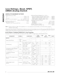 MAX394EWP+T Datasheet Page 2