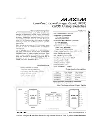 MAX4066EPD+數據表 封面