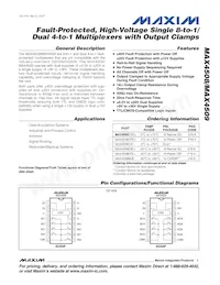 MAX4509CPE Datasheet Cover
