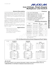 MAX4524ETB+ Datasheet Cover