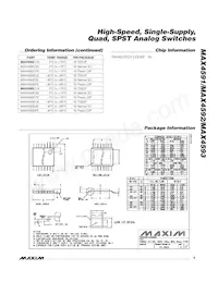 MAX4591CUE+T Datasheet Page 9