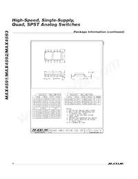 MAX4591CUE+T Datasheet Page 10