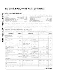 MAX4606ESE+T Datasheet Page 2