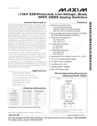 MAX4620ESD+T Datasheet Cover