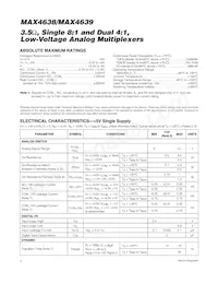 MAX4638ESE+T Datasheet Page 2