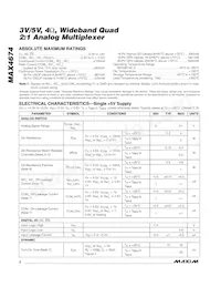MAX4674ETE+T Datasheet Page 2