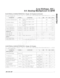 MAX4704ETC+T Datasheet Page 3