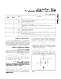 MAX4704ETC+T Datasheet Page 7