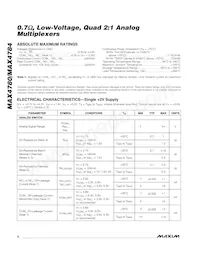MAX4784EUE+T Datasheet Page 2