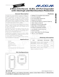 MAX7318AWG+T Datasheet Cover