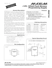 MAX734CSA-T Datasheet Cover