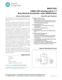 MAX7365EWA70+T Datenblatt Cover