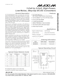 MAX849ESE+T Datasheet Cover