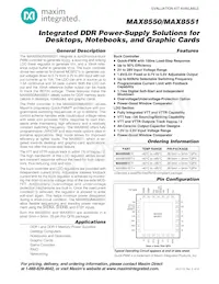 MAX8550ETI+TG104 Datasheet Cover