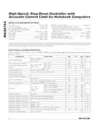 MAX8764ETP+T Datenblatt Seite 2