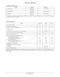 MC33023DWG Datasheet Pagina 2