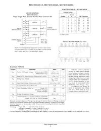 MC74HC4051AFELG Datasheet Pagina 3