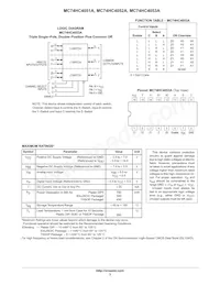 MC74HC4053AFEL Datasheet Pagina 3