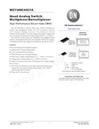 MC74HC4067ADTR2G Datenblatt Cover