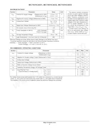 MC74VHC4053DR2 Datasheet Pagina 4