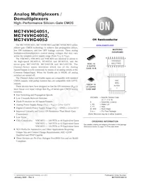 MC74VHC4053MG Datasheet Cover