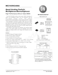 MC74VHC4066MG Datasheet Cover