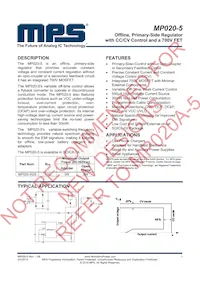 MP020-5GS Datasheet Cover