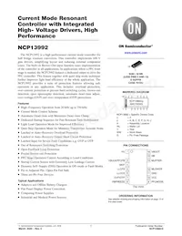 NCP13992AHDR2G Datenblatt Cover