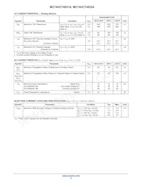 NLV74HC4851ADR2G Datasheet Page 4