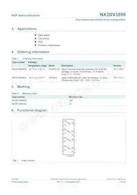NX3DV3899HR Datasheet Page 2