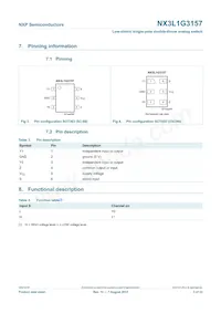 NX3L1G3157GW Datasheet Page 3