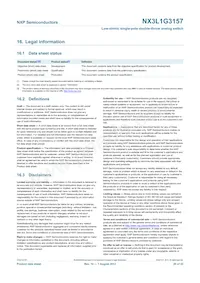 NX3L1G3157GW Datasheet Page 20