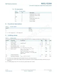 NX3L1G384GW Datasheet Page 3