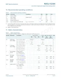 NX3L1G384GW Datasheet Page 4