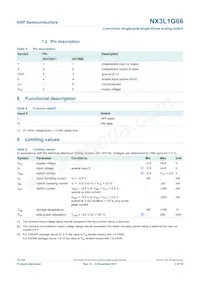NX3L1G66GW Datasheet Page 3