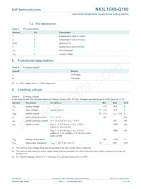 NX3L1G66GW-Q100H Datasheet Page 3
