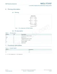 NX3L1T3157GW Datasheet Page 3