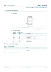 NX3L1T384GM Datasheet Pagina 3
