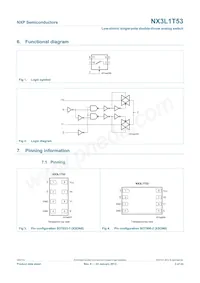 NX3L1T53GD Datasheet Page 3