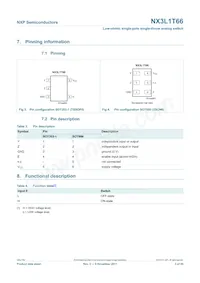 NX3L1T66GM Datasheet Page 3