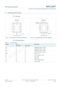 NX3L2267GM Datasheet Page 3