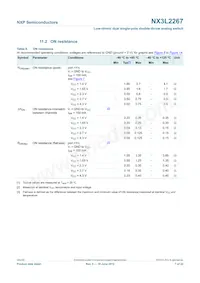 NX3L2267GM Datasheet Page 7