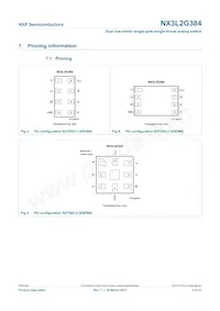 NX3L2G384GD Datasheet Pagina 3