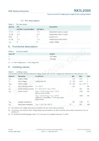 NX3L2G66GM Datasheet Page 4