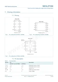 NX3L2T384GT Datasheet Page 3