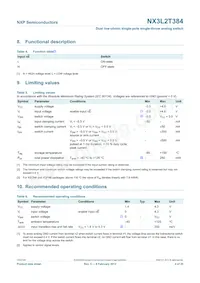 NX3L2T384GT Datasheet Page 4